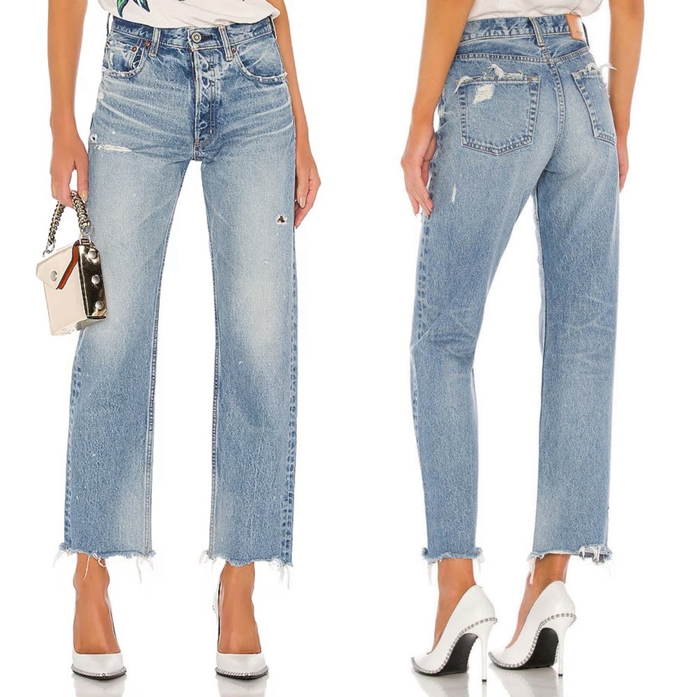 Moussy High Rise Blue Jeans